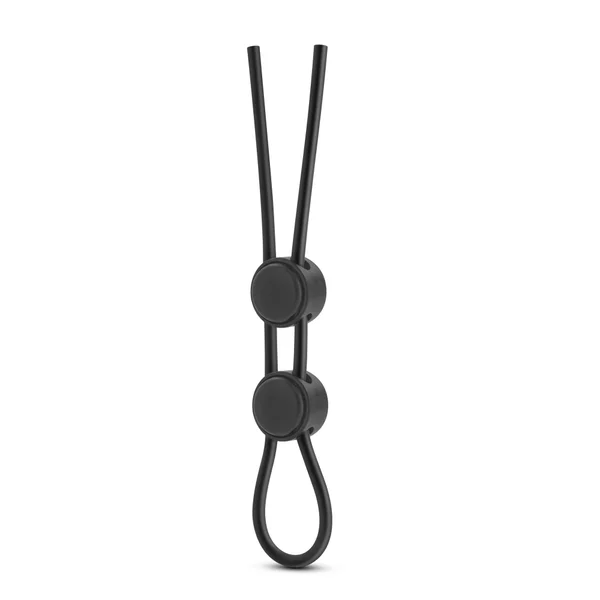 Stay Hard - Silicone Double Loop Cock Ring  - Black — image 10 of 12
