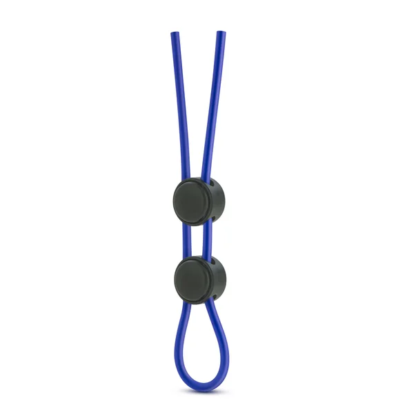 Stay Hard - Silicone Double Loop Cock Ring - Blue — image 10 of 12