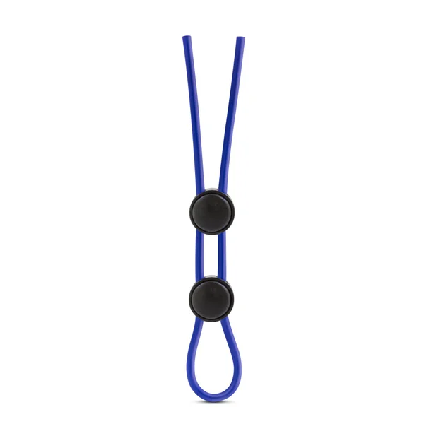 Stay Hard - Silicone Double Loop Cock Ring - Blue — image 9 of 12