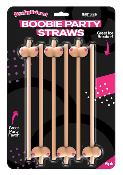 Boobie Straws 6 Pk (Flesh Color) — image 5 of 5