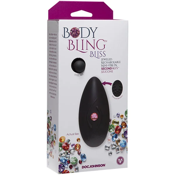 Body Bling - Clit Caress Mini-Vibe in Second Skin Silicone - Pink — image 6 of 9