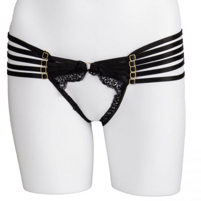 Bondara Flirt Strappy Open Back Crotchless Knicker
