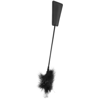 Black White Crop with Feather Tickler