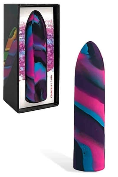 Colourful Camo Tracer - 4.5" Rechargeable Bullet Vibrator