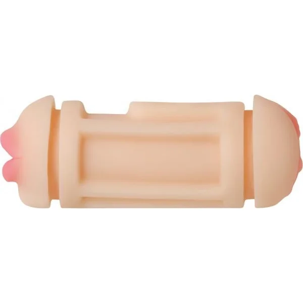 Adam's Turbo Dual Stroker Mouth, Vagina Beige