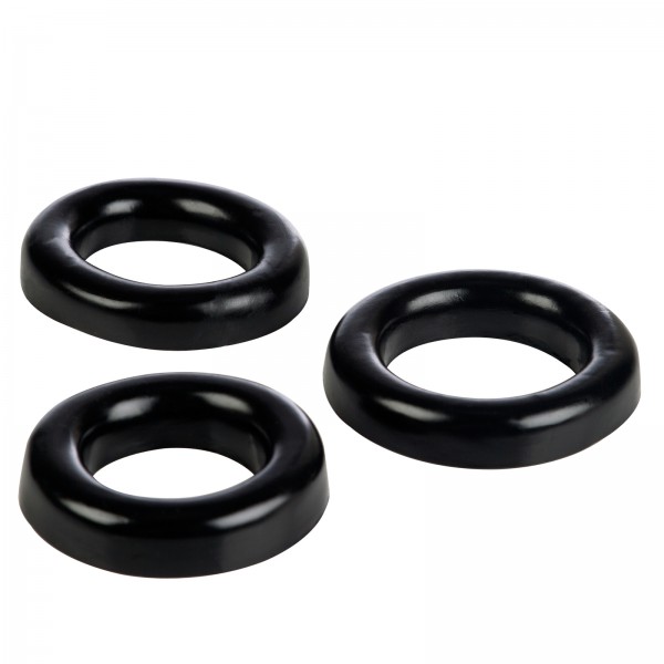 Pliable Rubber Cock Rings x3