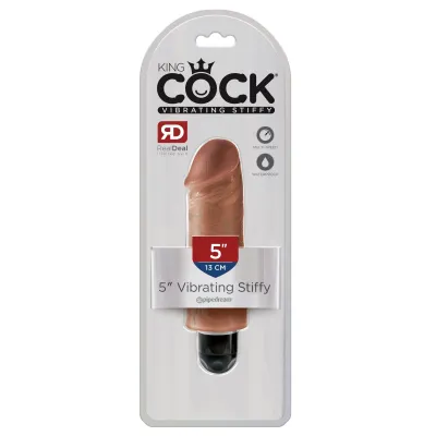 King Cock 5 Vibrating Stiffy Tan