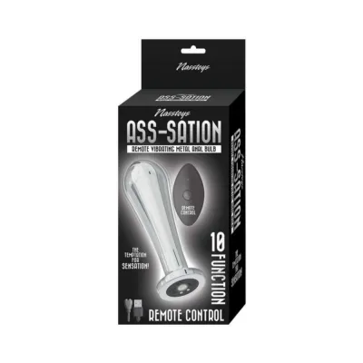Butt Plugs Nasstoys Ass sation Remote Vibrating Metal Anal Bulb Silver