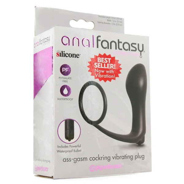 Anal Fantasy Collection Ass Gasm Cockring   Cockring Vibrating Plug