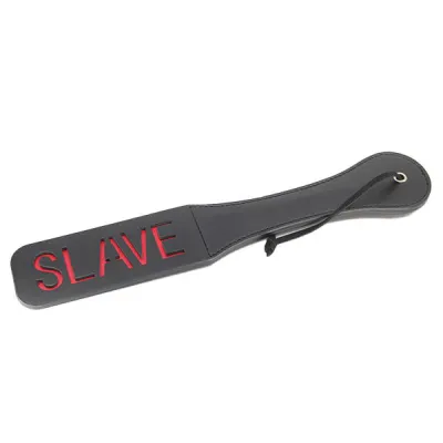 Love In Leather BDSM Slave Cut Out Slapper Paddle