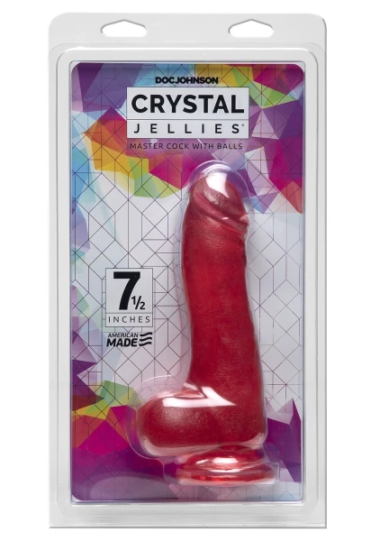 Crystal Jellies® - 7.5" Master Cock with Balls