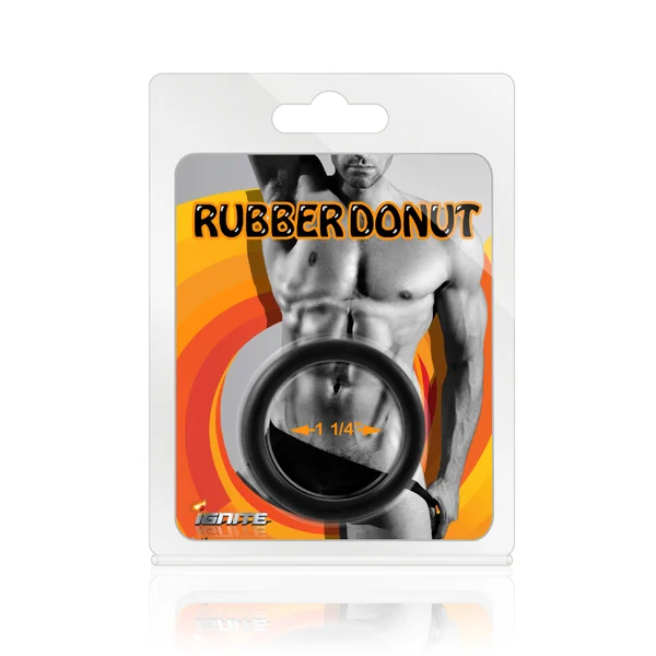 Rubber Donut Cock Ring 1 1-4" — image 4 of 4