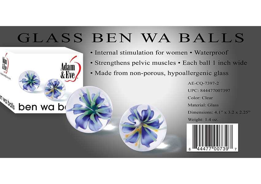 Glass ben wa balls