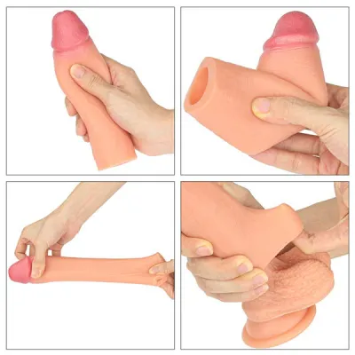 Lovetoy Add 1 Inch Revolutionary Silicone Nature Penis Extender