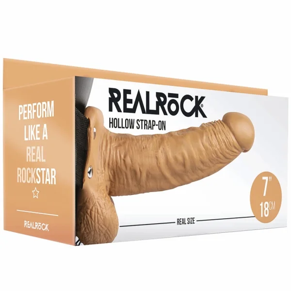 Real Rock Hollow 7 Inch Ballsy Strap-On