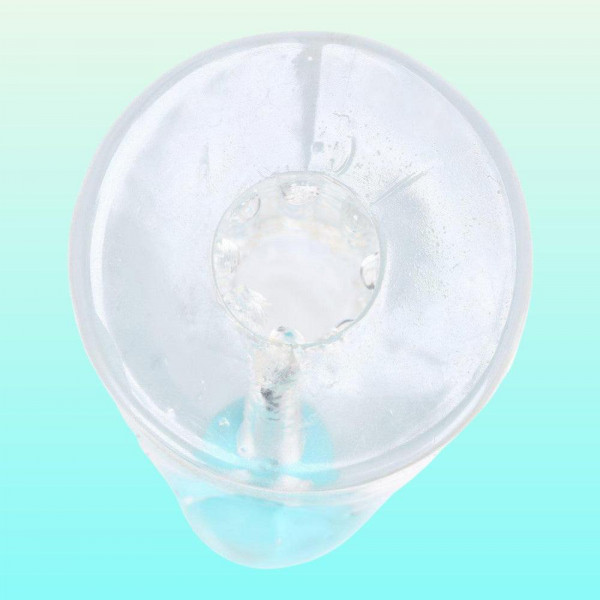 Clear 'Aster' Male Masturbator with Rechargeable Bullet