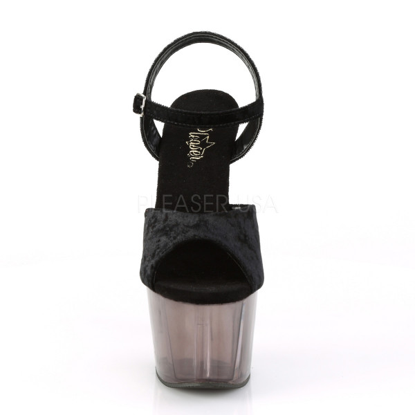7 inches Heel, 2 3/4 inches Tinted Platform Ankle Strap Sandal — image 6 of 25
