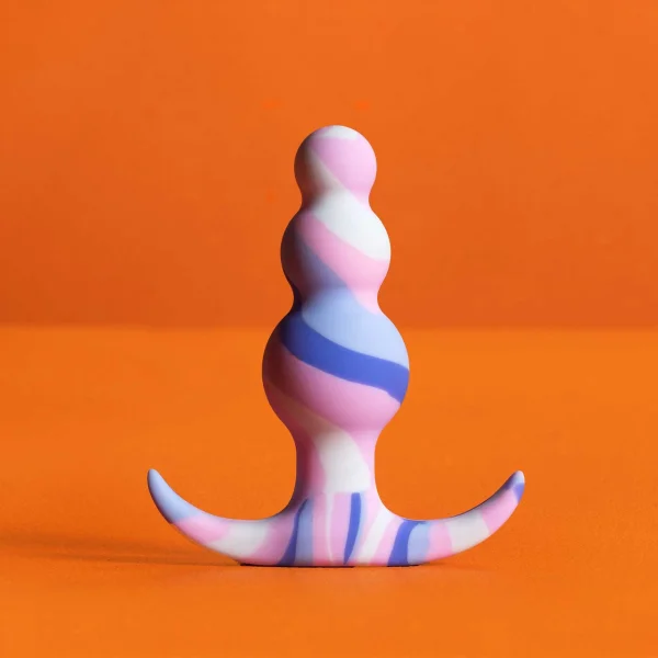 Avant Twilight Beaded Silicone Butt Plug By Blush - Blue — image 9 of 10