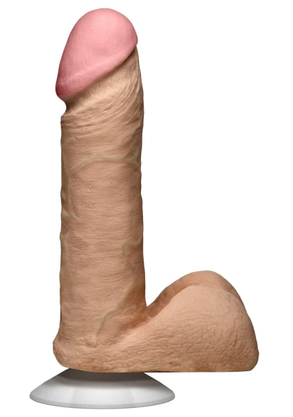 Doc Johnson The Realistic Cock UR3 6" - Vac-U-Lock Compatible Suction Cup - Caramel
