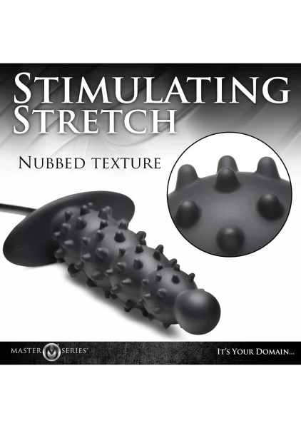 Ass Puffer Nubbed Inflatable Silicone Anal Plug — image 11 of 22