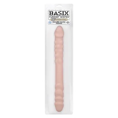 Basix Rubber Works 16 Inch Double Dong Flesh