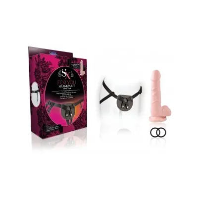 SX For You Harness Kit With Cock 7 inches Beige
