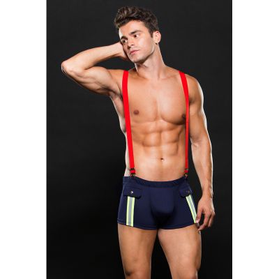 Fireman Trunks Suspenders L XL