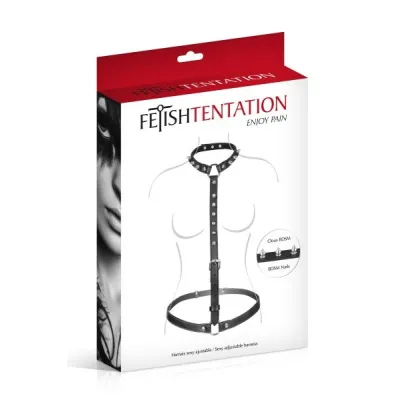 Fetish Tentation Spiked Bust Harness