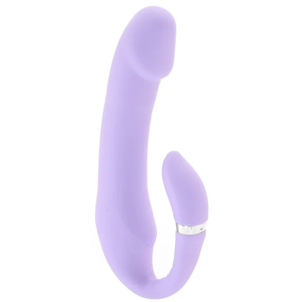 Gender X Orgasmic Orchid Rechargeable Silicone Vibrator With Flexible Clitoral Stimulator - Purple