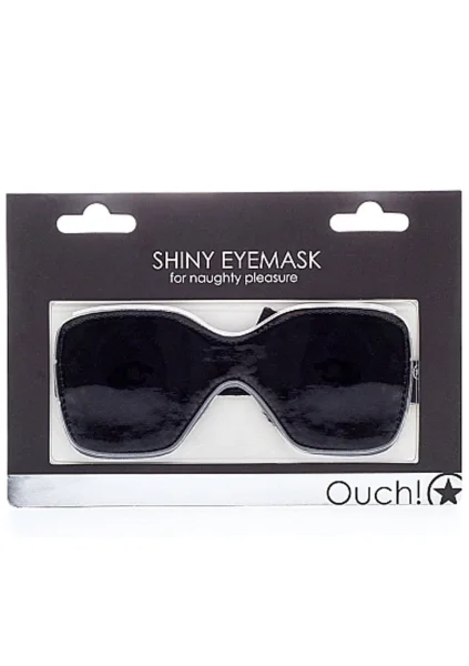 Shiny Eyemask for Naughty Pleasure - Black
