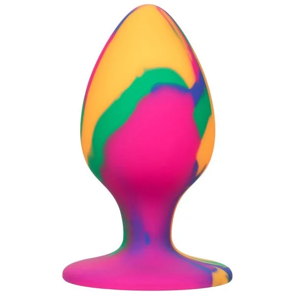 CalExotics Cheeky Smooth Large Tie-Dye Butt Plug