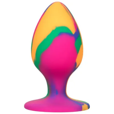 CalExotics Cheeky Smooth Large Tie Dye Butt Plug