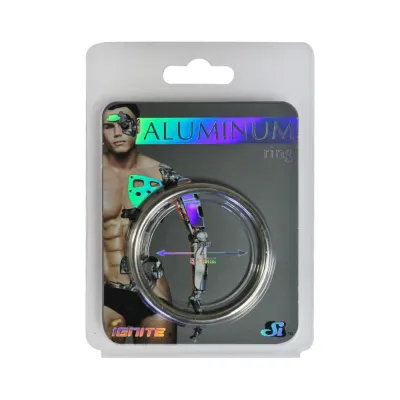 Si Anodized Aluminum Ring Platinum 2in