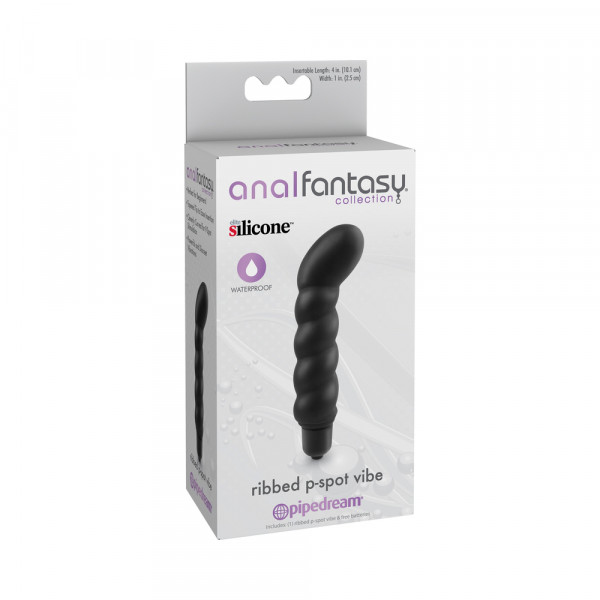 Anal Fantasy Ribbed P-Spot Vibe Black — image 5 of 11