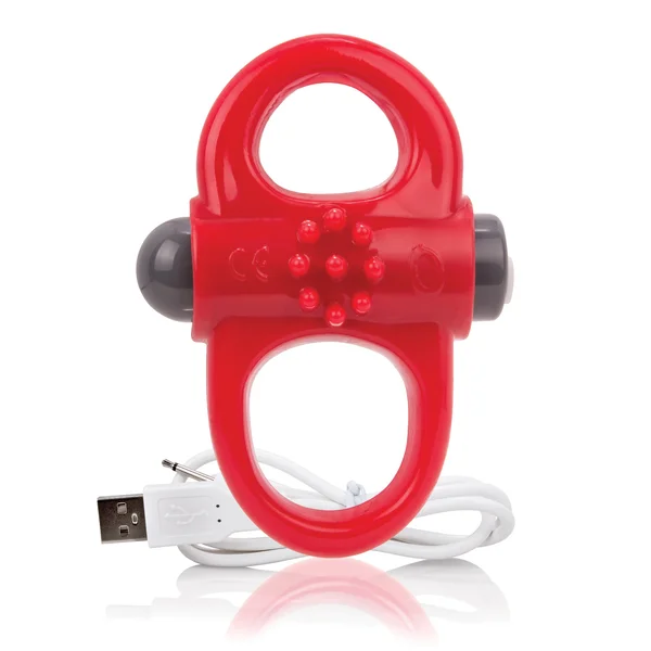 Charged Yoga Rechargeable Vibe Ring - Red — image 10 of 16