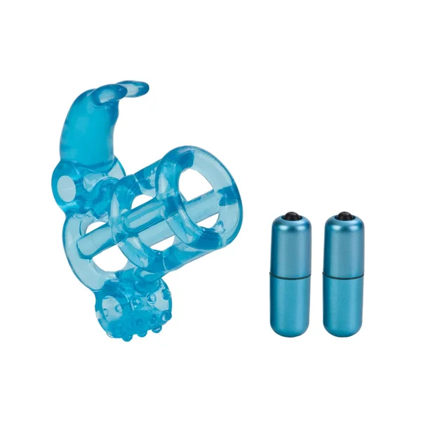 Basic Essential Double Trouble Vibrating Support System - Blue — image 15 of 15