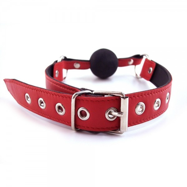 Harmony Red Leather Ball Gag