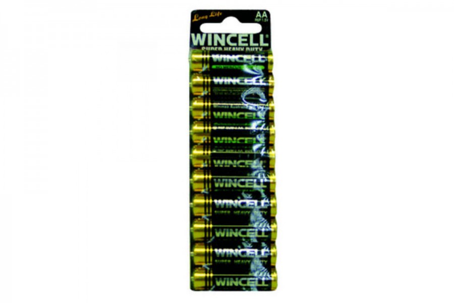 Wincell AA SuperHeavy Duty Carded Batteries 10 Pk