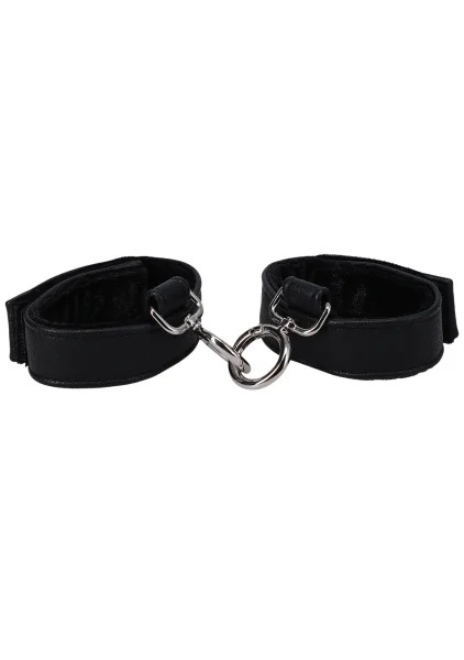 In A Bag Vegan Leather Handcuffs By Doc Johnson