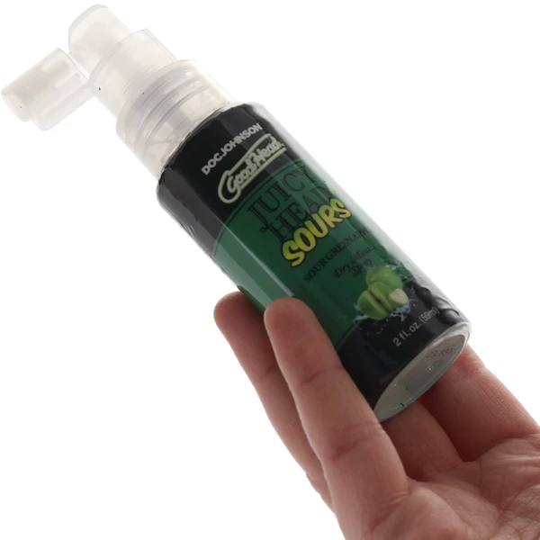 GoodHead Juicy Head Sours Dry Mouth Spray 2 oz By Doc Johnson - Sour Green Apple