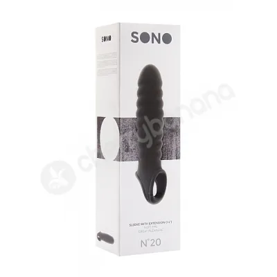 Sono No 20 Black Dong Penis Extension Sleeve