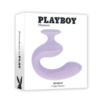 G Spot Vibrators Playboy Rev Me Up Rechargeable Silicone G spot Vibrator Opal
