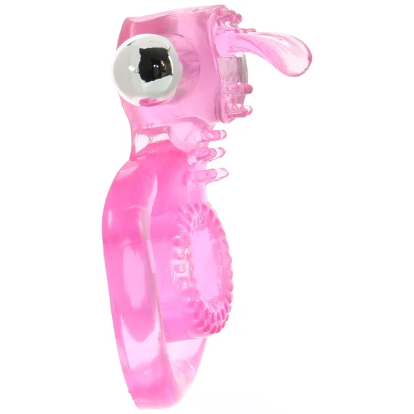 PinkCherry Dual Clit Flicker Cock Ring