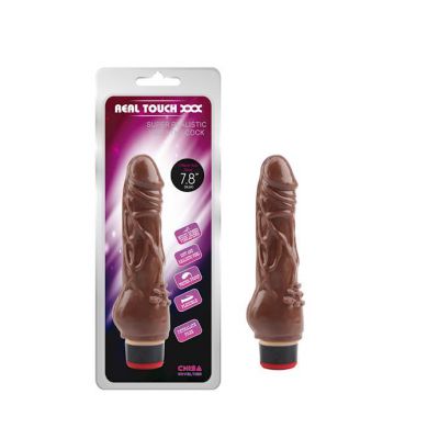 Real Touch Vibrating Cock 7 8 Inch Flesh 7 8 Inch
