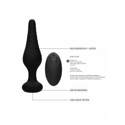 No 77 Remote Controlled Vibrating Anal Plug Back Anal Massage