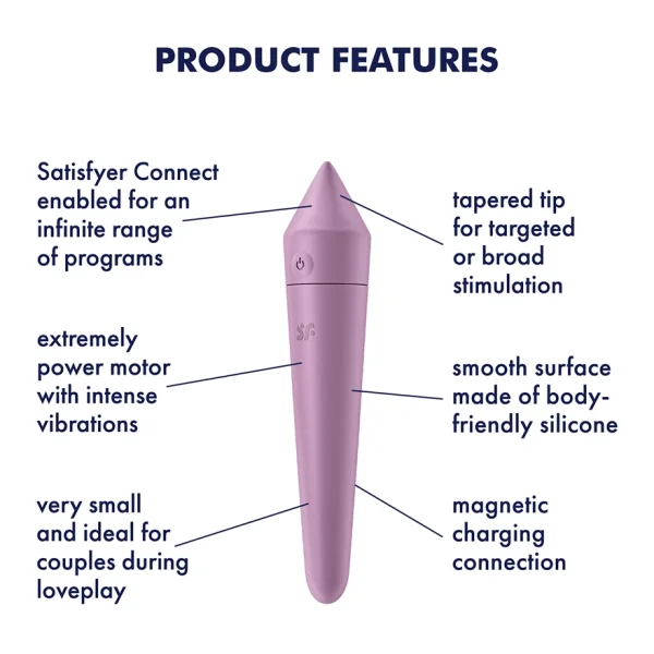Ultra Power Bullet 8 - Purple - 5.5 Inch