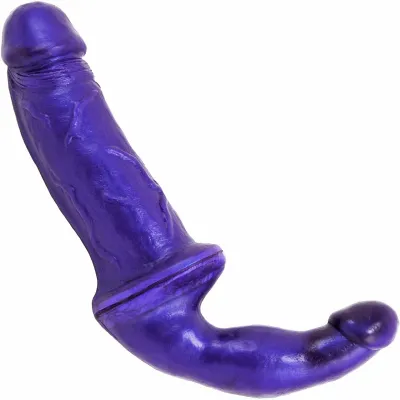 Peacemaker VixSkin Silicone Double Dildo By Vixen Purple