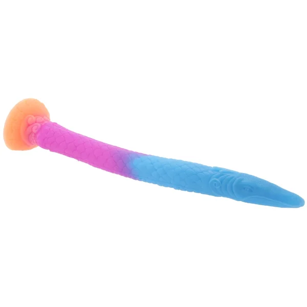 Makara Glow-In-The-Dark Snake 18.25" Silicone Suction Cup Dildo By Creature Cocks