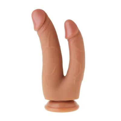 Nood Double Shaft Realskin Dildo 7 Inch