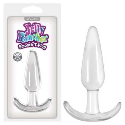 Jelly Rancher Smooth T Plug Clear 11 cm 4 3 Butt Plug